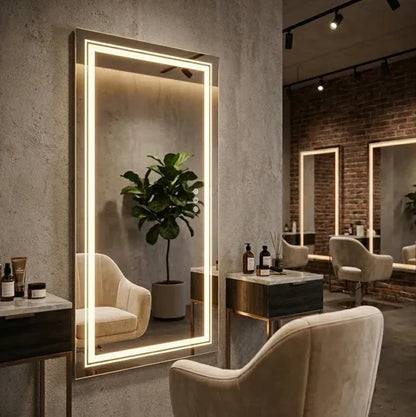 Interior Ave - 100 x 60cm Rectangle Frameless LED Bathroom Mirror