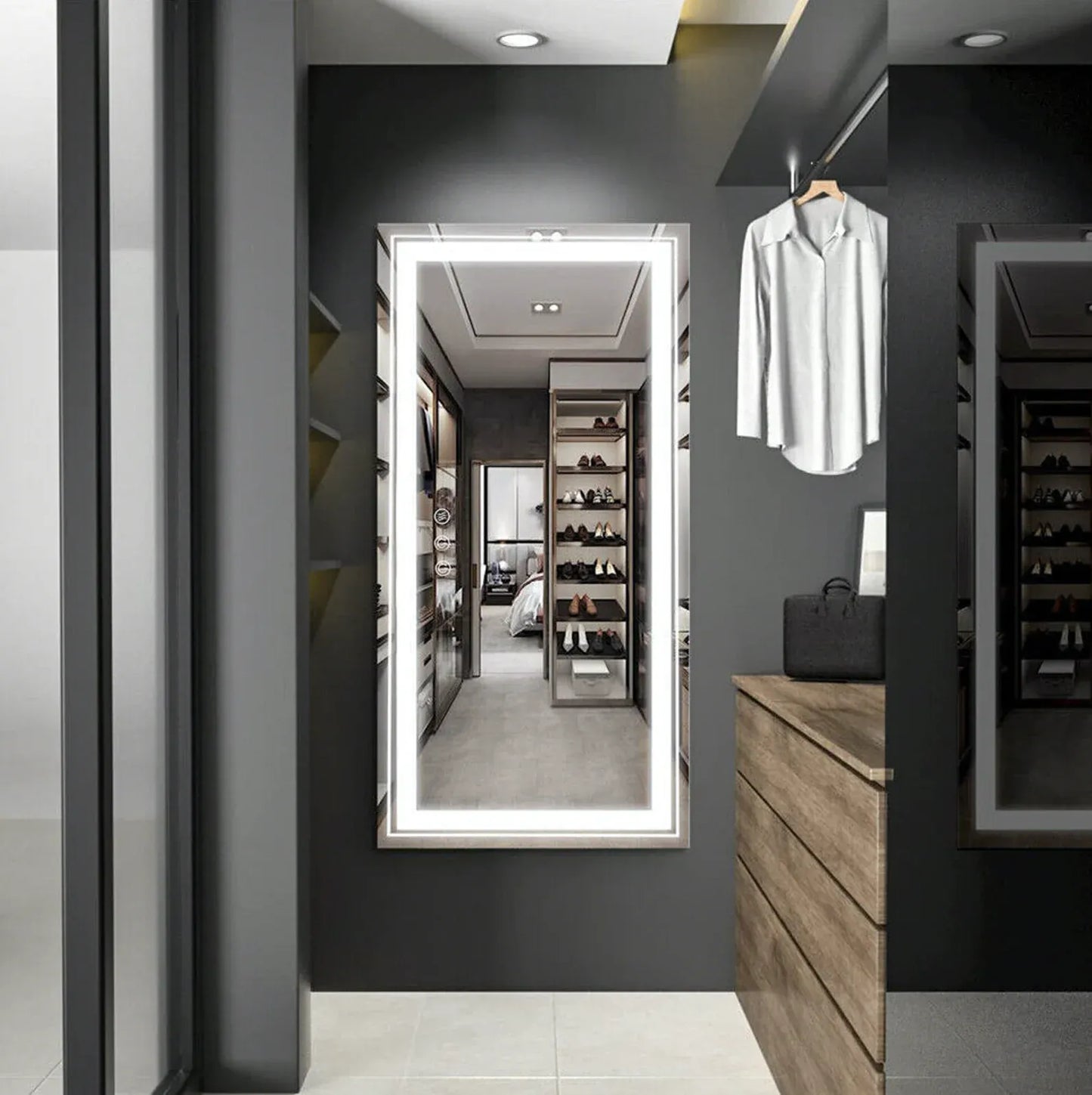 Interior Ave - 100 x 60cm Rectangle Frameless LED Bathroom Mirror