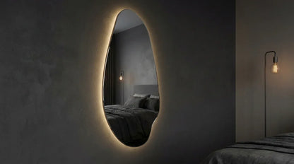Interior Ave - Jewel Irregular LED Wall Mirror – Backlit Statement Mirror