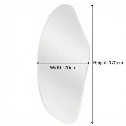 Interior Ave - Opal Irregular LED Wall Mirror – Backlit Statement Mirror