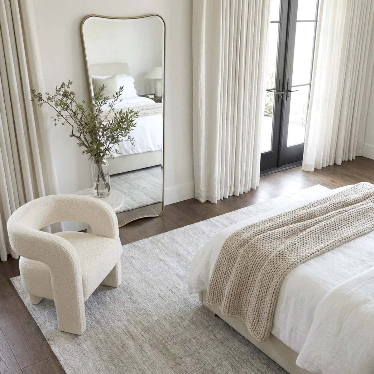 Interior Ave - Pierre Full Length Gold Frame Wall Mirror — Classic Statement