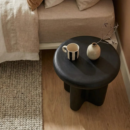 Interior Ave - Santorini Black Stone Side Table