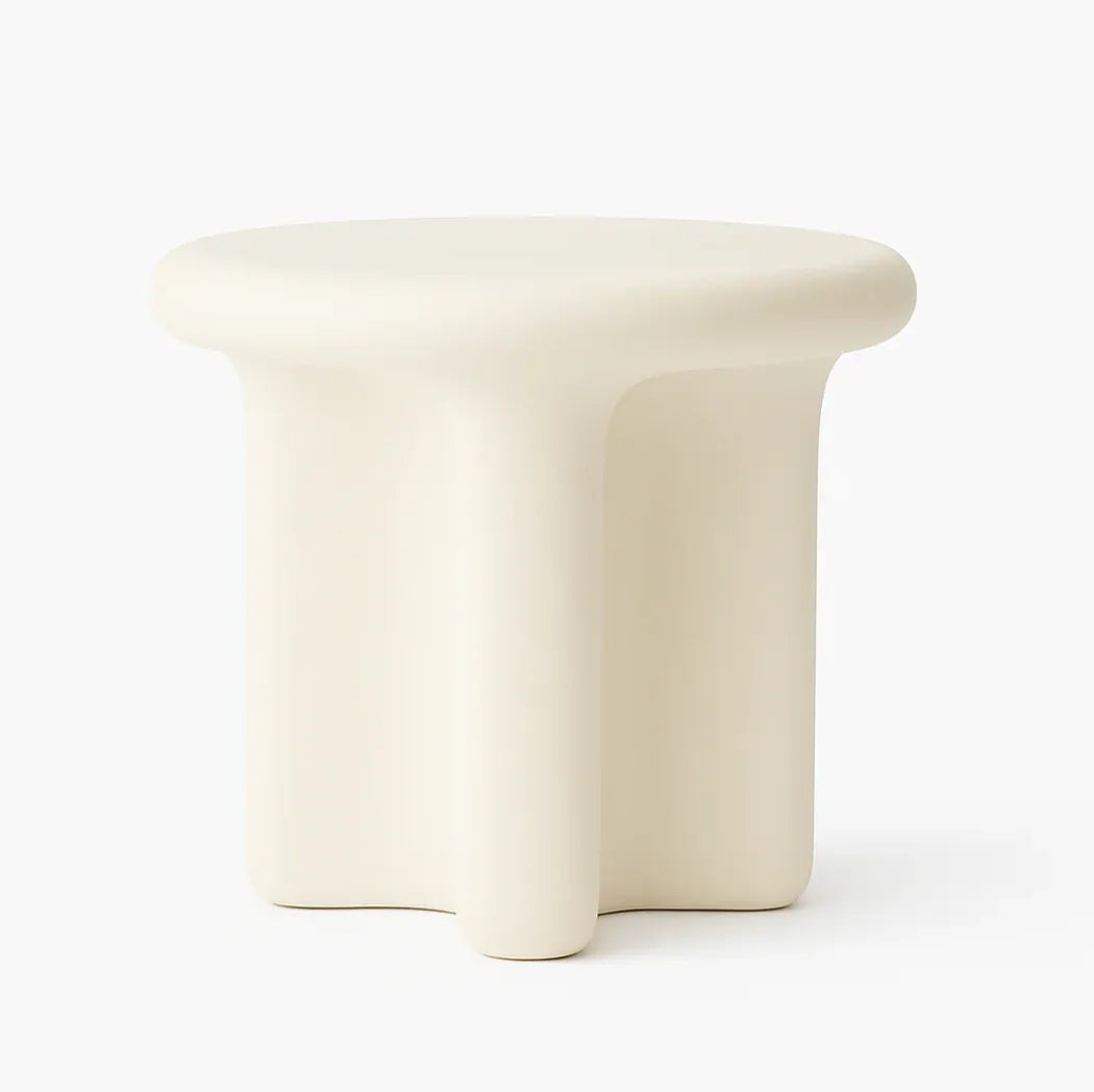 Interior Ave - Santorini Stone Side Table - Ivory