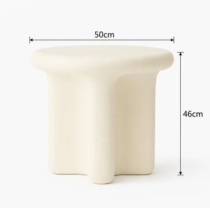 Interior Ave - Santorini Stone Side Table - Ivory