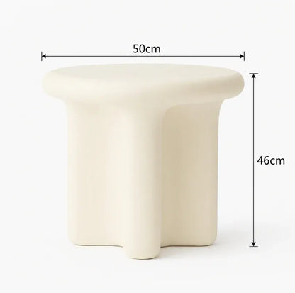 Interior Ave - Santorini Stone Side Table - Ivory