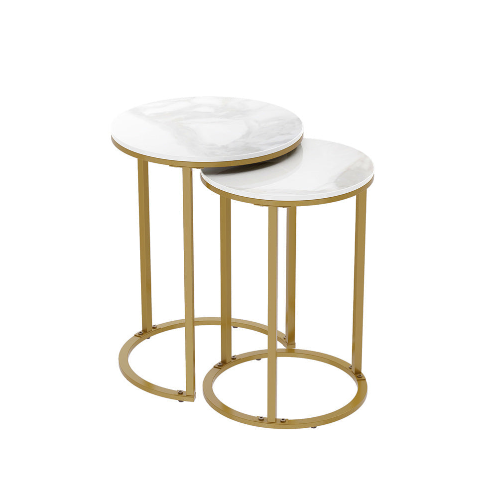 Interior Ave - Diva Gold Nested Side Table Set