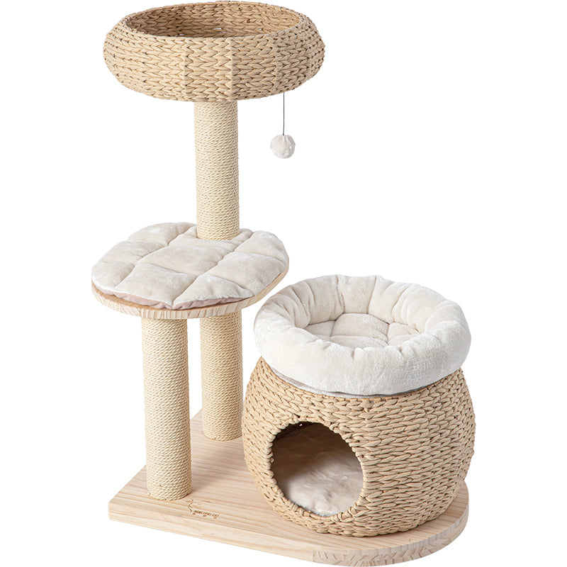 HONEYPOTCAT Plush Woven Cat Retreat - 93cm