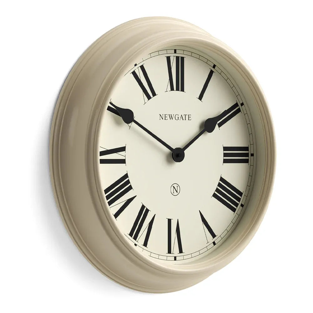 Newgate Notting Hill Wall Clock-Vanilla Cream