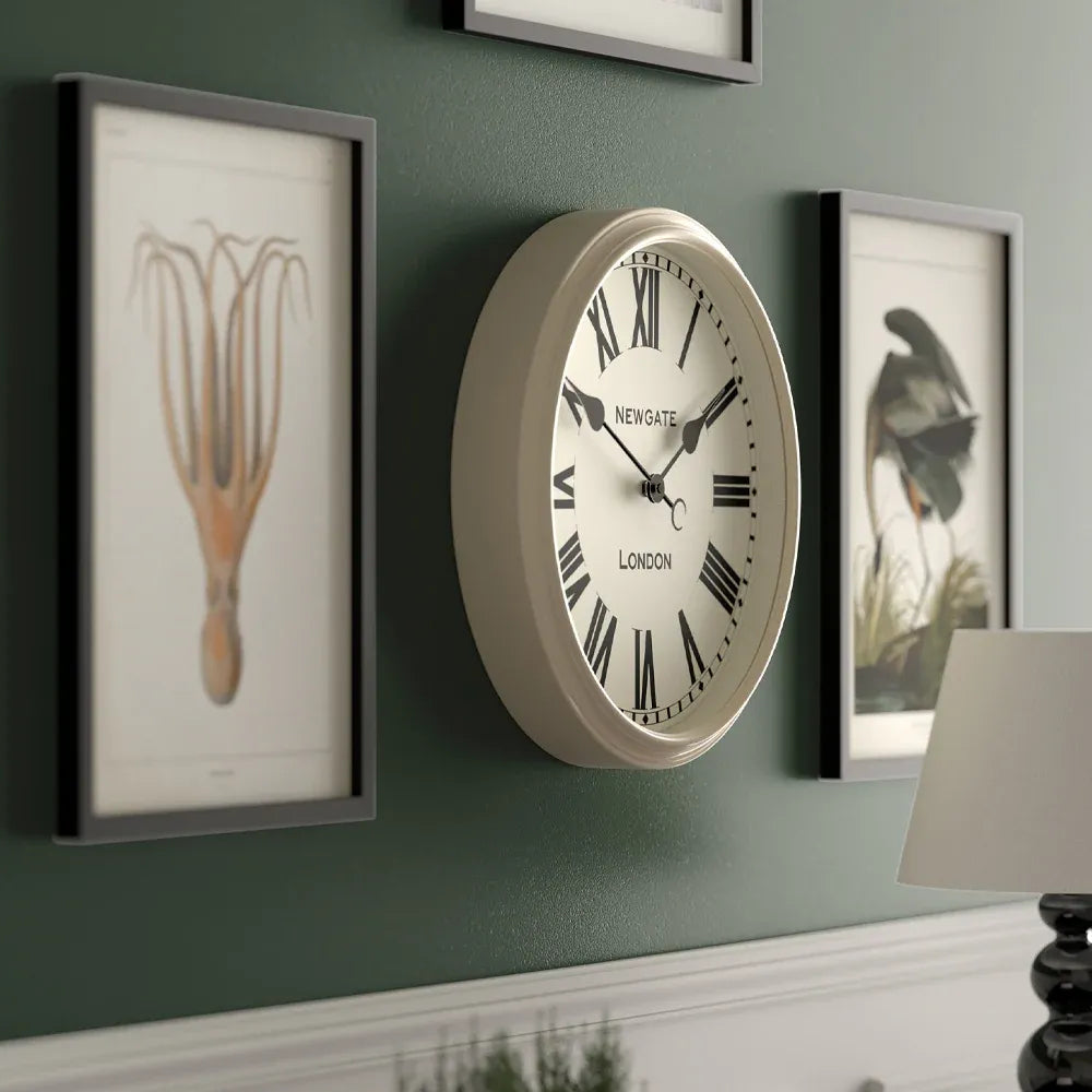 Newgate Spitalfields Wall Clock-Vanilla Cream