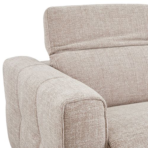 2 Seater Fabric Power Recliner with Power Headrest & Zero-Wall Design