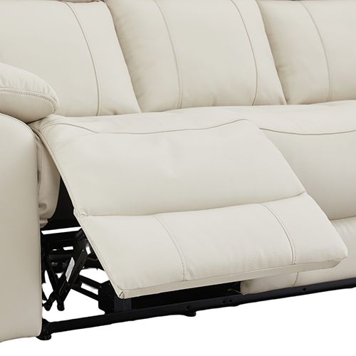 3 Seater Top Grain Leather Electric Recliner Sofa