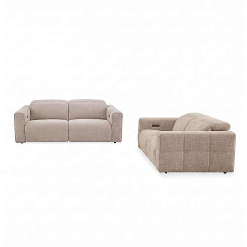 Multiple Seater Fabric Power Recliner with Power Headrest & Zero-Wall Design