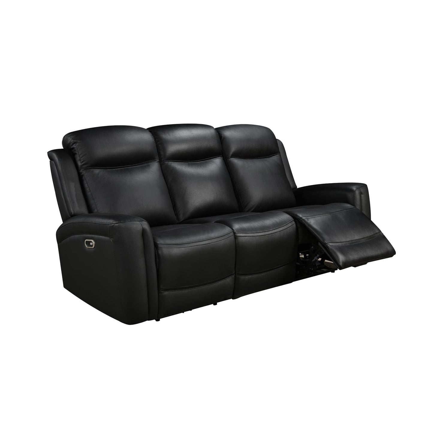 3-1-1 Seater Electric Leather/PVC Black Recliner Set