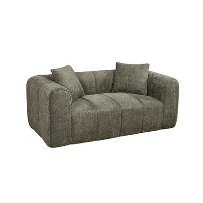 Frameless Compressed Fabric 2 Seater Sofa