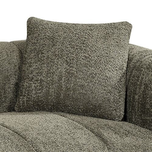 Frameless Compressed Fabric 2 Seater Sofa
