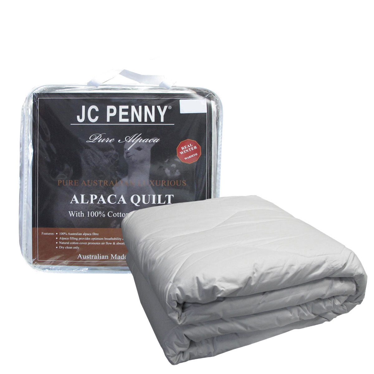 500GSM Alpaca Quilt with Cotton Japara Cover - Double