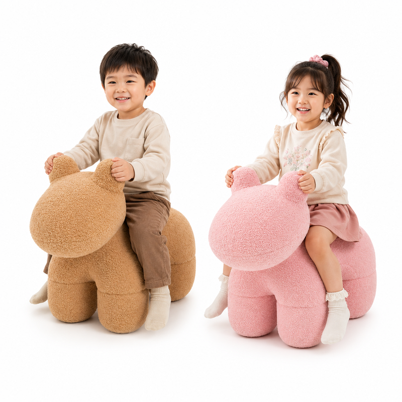 Lamb Stool Chair Pink