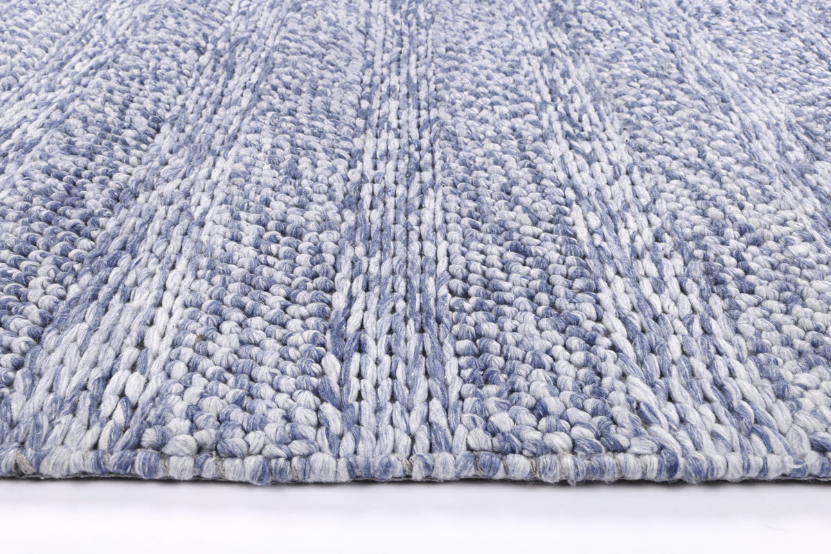 Harlow Ringlets Blue Wool Blend Rug 200x290