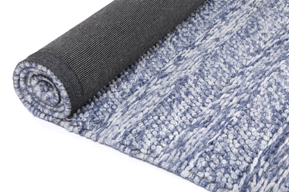 Harlow Ringlets Blue Wool Blend Rug 200x290