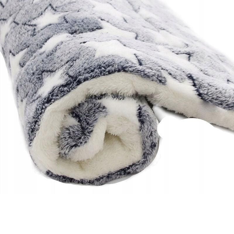 S Size Puppy Dog Cat Cushion Mattress Blanket Bed Soft Warm Pet Pad Winter Kennel House - Blue Whitestar