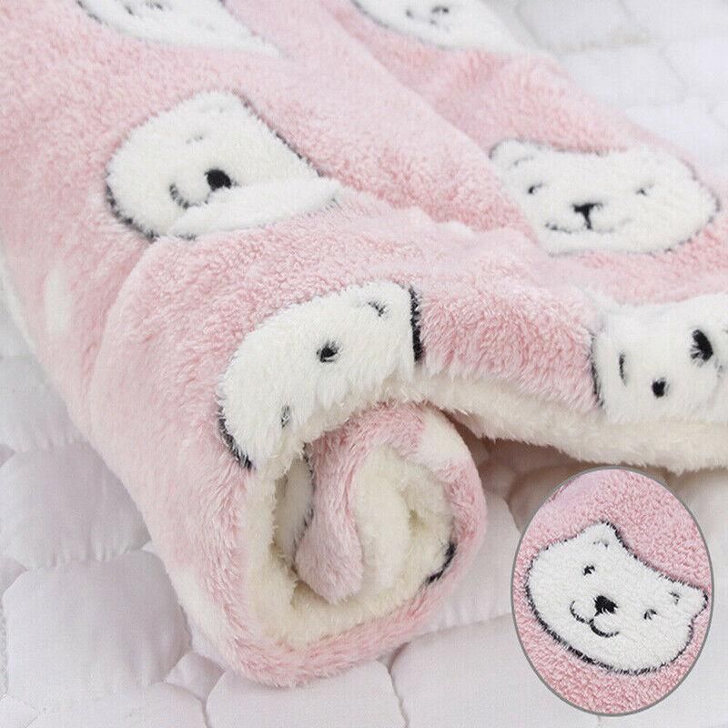 S Size Puppy Dog Cat Cushion Mattress Blanket Bed Soft Warm Pet Pad Winter Kennel House - Blue Whitestar