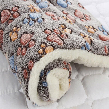 S Size Puppy Dog Cat Cushion Mattress Blanket Bed Soft Warm Pet Pad Winter Kennel House - Blue Whitestar