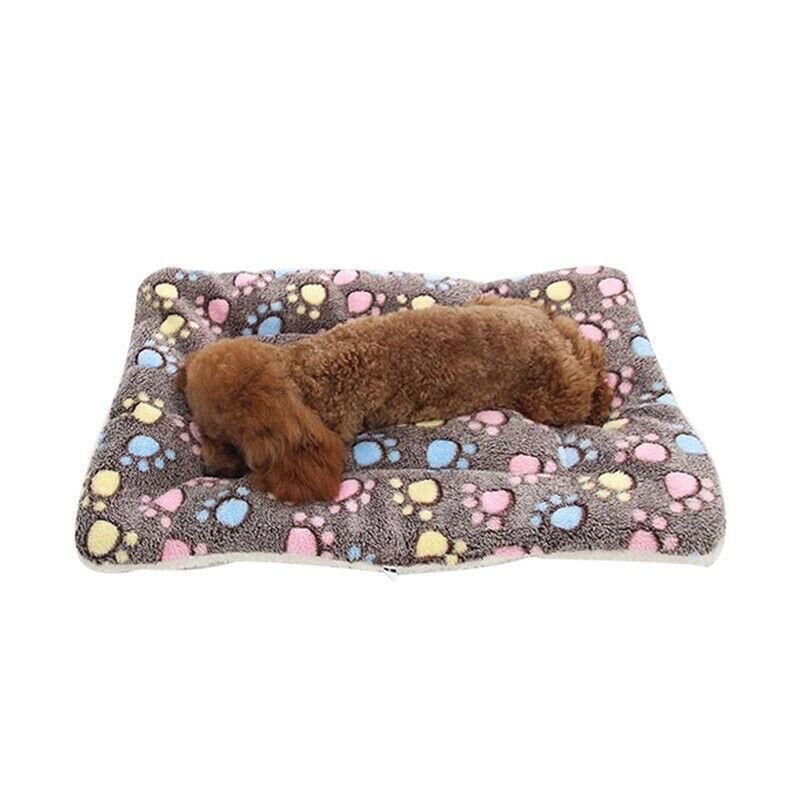 S Size Puppy Dog Cat Cushion Mattress Blanket Bed Soft Warm Pet Pad Winter Kennel House - Blue Whitestar