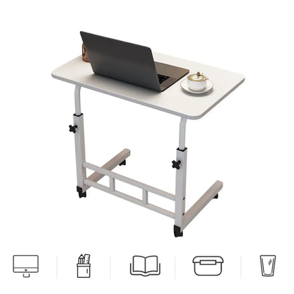 Laptop Desk Adjustable Height Mobile Side Table Ergonomic Design Stable Durable