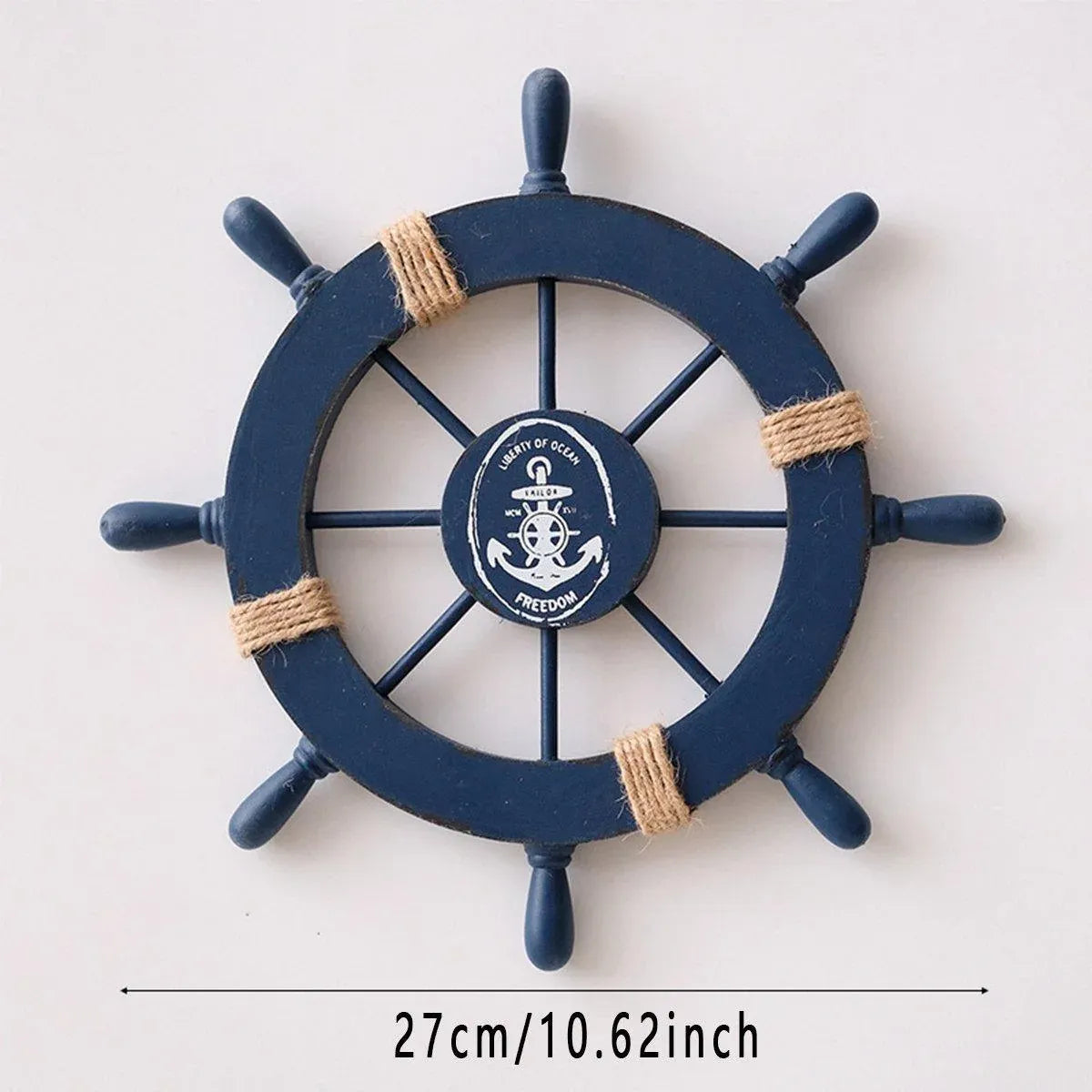 27cm Hanging Wooden Rudder Decorative Ornament Wall Decor Beach Home Decor