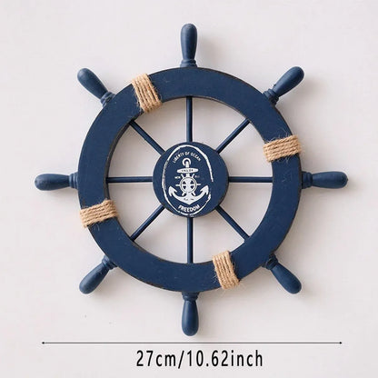27cm Hanging Wooden Rudder Decorative Ornament Wall Decor Beach Home Decor