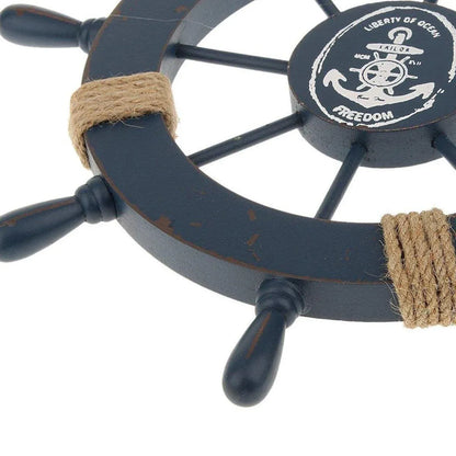 27cm Hanging Wooden Rudder Decorative Ornament Wall Decor Beach Home Decor