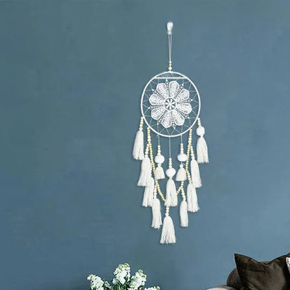Handmade Dream Catcher Natural Macrame Hairball Art Wall Hanging Room Home Decor