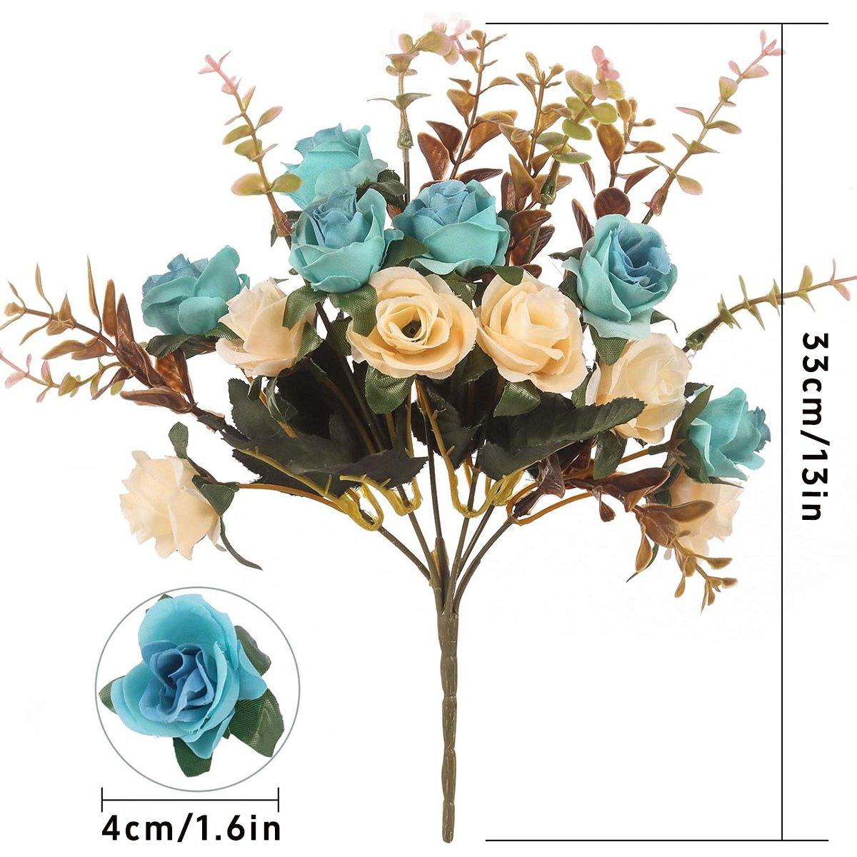 4pcs Artificial Flowers Home Decoration Floral Arrangement for Living Room Decor