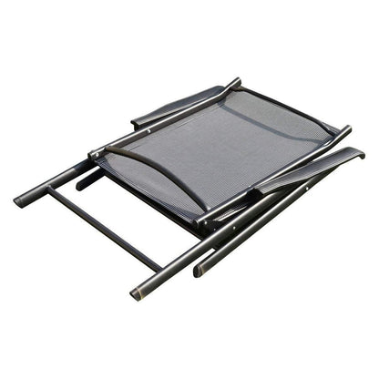 Outdoor Folding Chair Metal Portable Patio Balcony Chair with Backrest Sub Chair