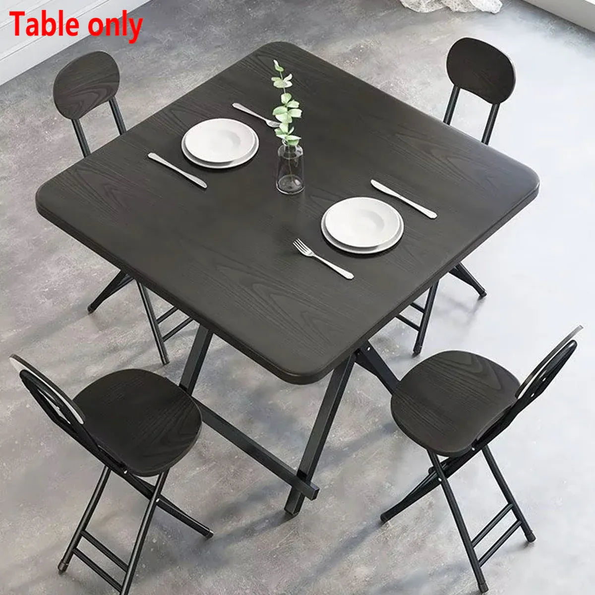 Folding Dining Table Model Portable Simple Household Table Compact Space Saving