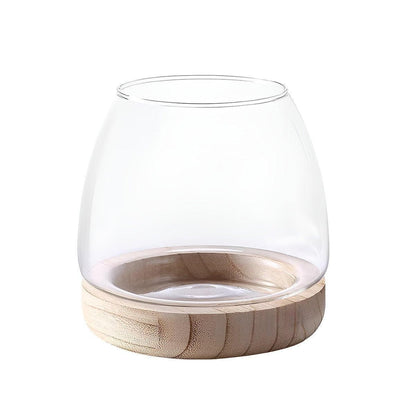 Japanese Style Small Glass Vases Fish Tank for Elegant Home Decor - S