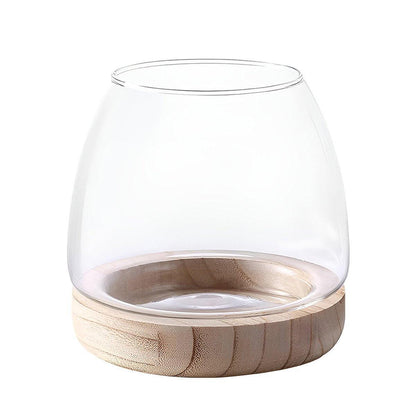 Japanese Style Small Glass Vases Fish Tank for Elegant Home Decor - S