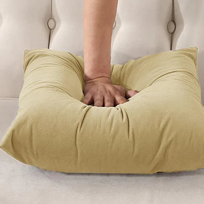 40x40cm Multicoloured Plain Solid Colour Cushion Cover Covers Decorative Pillow Case - Beige