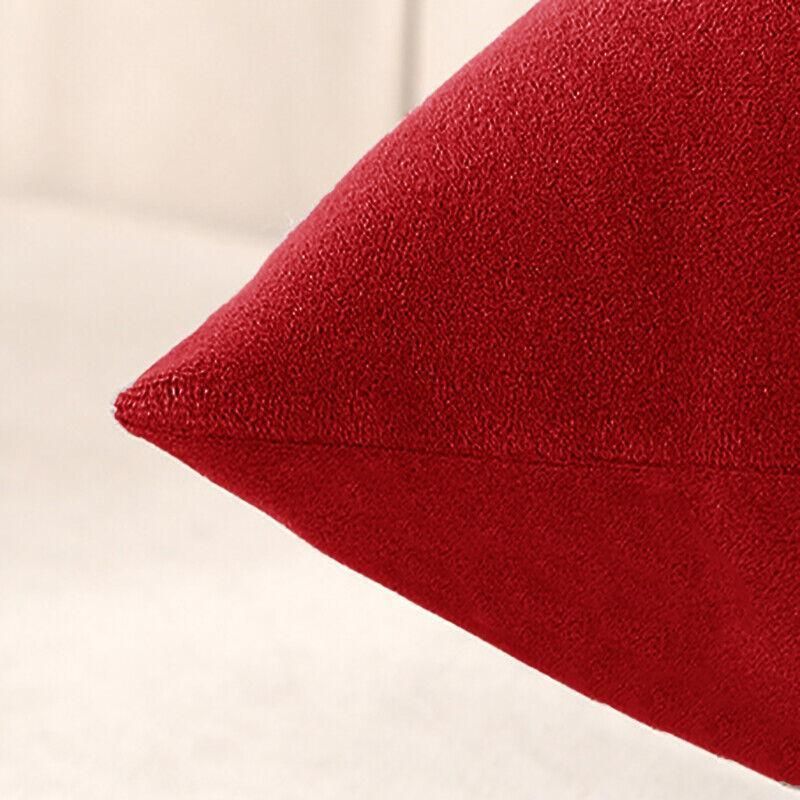 40x40cm Multicoloured Plain Solid Colour Cushion Cover Covers Decorative Pillow Case - Beige