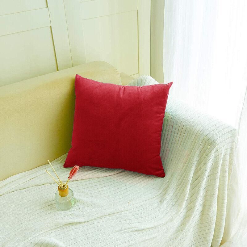 40x40cm Multicoloured Plain Solid Colour Cushion Cover Covers Decorative Pillow Case - Beige