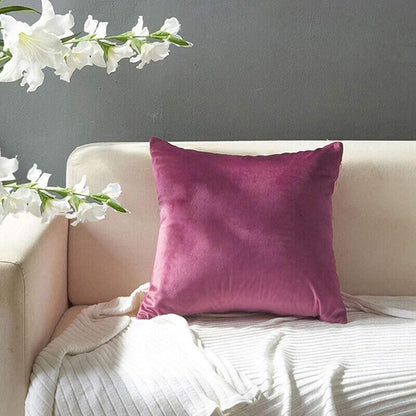 40x40cm Multicoloured Plain Solid Colour Cushion Cover Covers Decorative Pillow Case - Beige