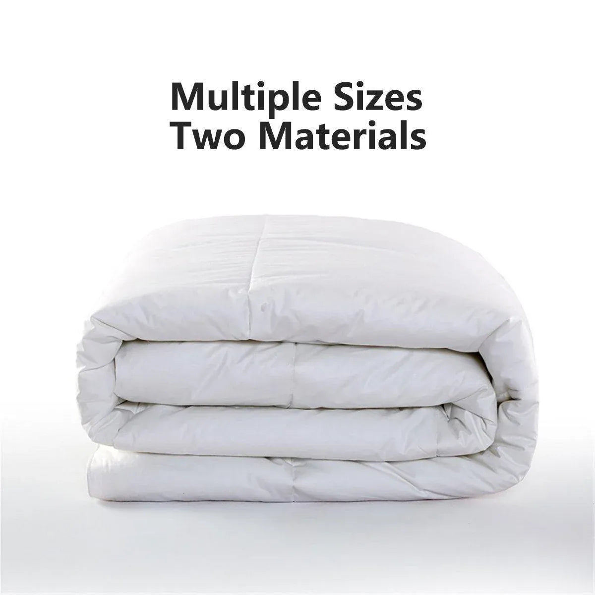 Luxury Hotel Quilt Core – Soft Microfiber Down Alternative Comforter for All Seasons - 210x210cm-Cotton