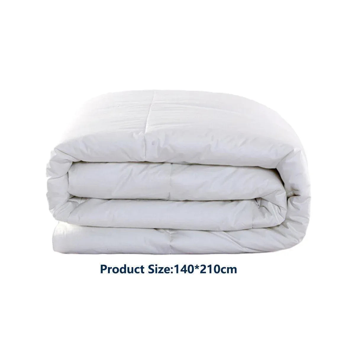 Luxury Hotel Quilt Core – Soft Microfiber Down Alternative Comforter for All Seasons - 210x210cm-Cotton