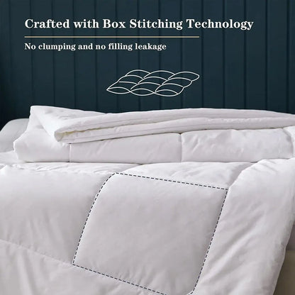 Luxury Hotel Quilt Core – Soft Microfiber Down Alternative Comforter for All Seasons - 180x210cm-Brushed