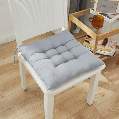 Soft Chair Cushion Pad for Indoor Outdoor Seating Square Seat Cover 35x35cm - Blue