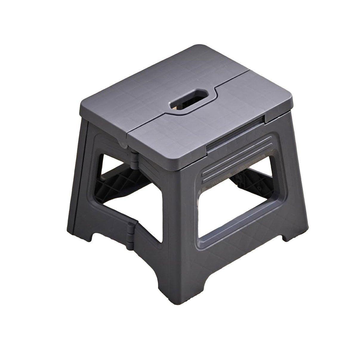 Portable Adjustable Folding Plastic Stool Retractable Outdoor Fishing Chair - Purple