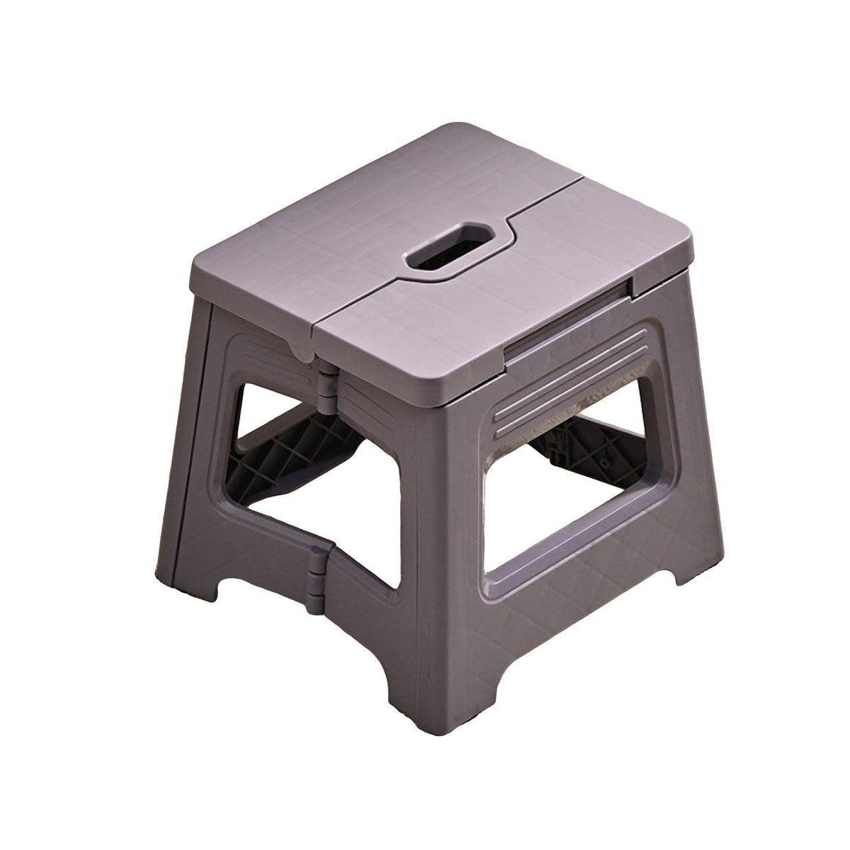 Portable Adjustable Folding Plastic Stool Retractable Outdoor Fishing Chair - Purple