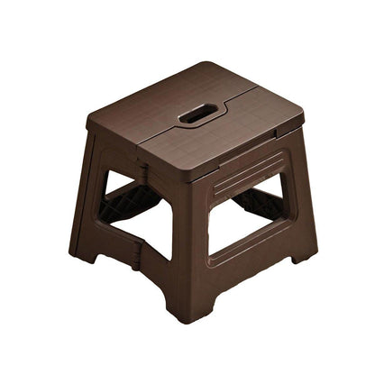 Portable Adjustable Folding Plastic Stool Retractable Outdoor Fishing Chair - Purple