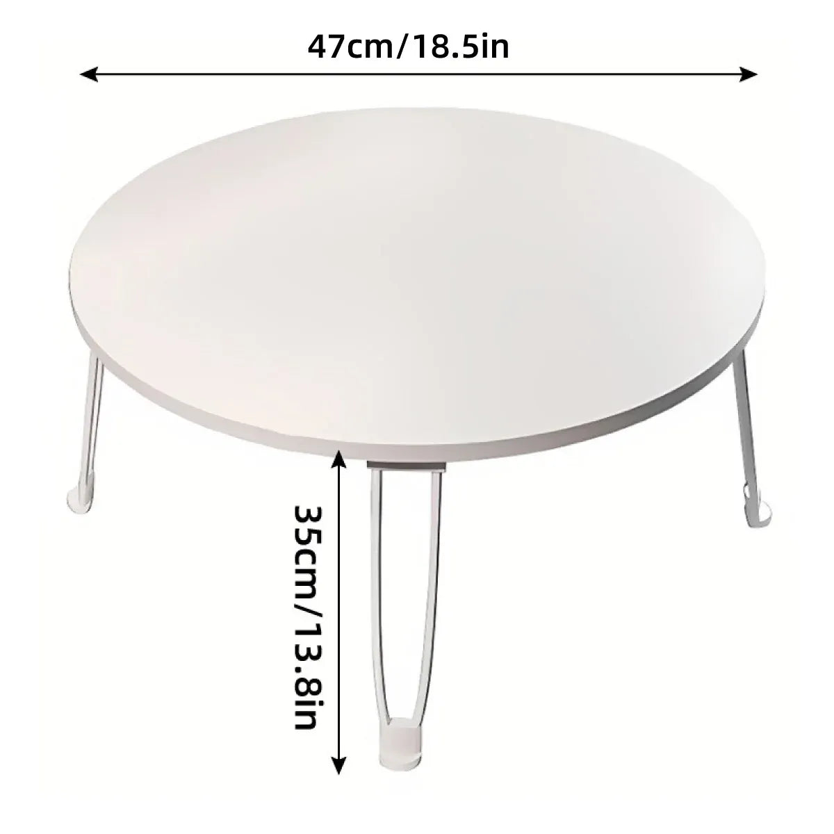 Small Foldable Computer Desk Portable Bed Table Round Home Office Laptop Stand