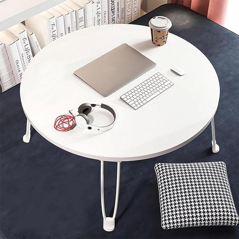 Small Foldable Computer Desk Portable Bed Table Round Home Office Laptop Stand